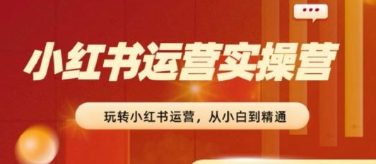 2024小红书运营实操营，​从入门到精通，完成从0~1~100-财富区