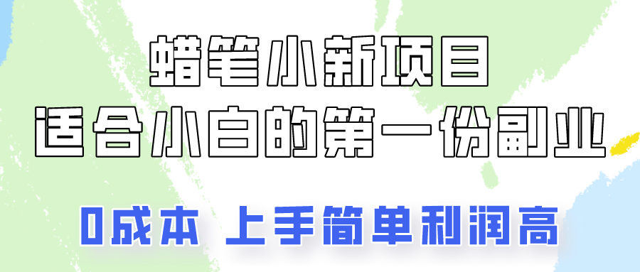 蜡笔小新项目拆解，0投入，0成本，小白一个月也能多赚3000+-财富区
