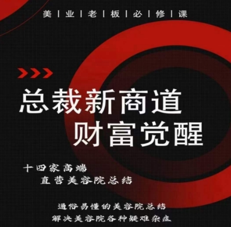 总裁新商道(美业老板必修课)，通俗易懂的美容院总结，解决美容院各种疑难杂症-财富区