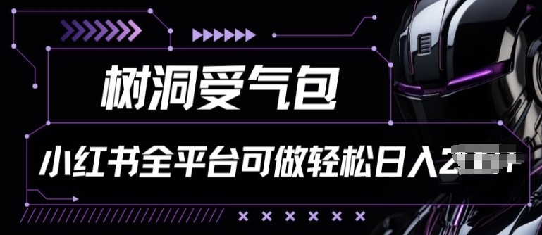 小红书等全平台树洞受气包项目，轻松日入一两张-财富区