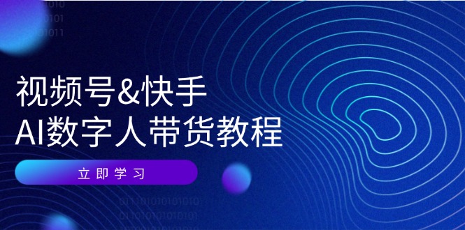 （12470期）视频号&快手-AI数字人带货教程：认知、技术、运营、拓展与资源变现-财富区