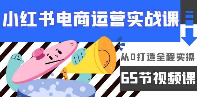 小红书电商运营实战课，​从0打造全程实操（63节视频课）-财富区