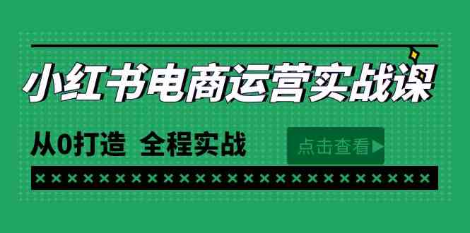 （9946期）最新小红书·电商运营实战课，从0打造  全程实战（65节视频课）-财富区