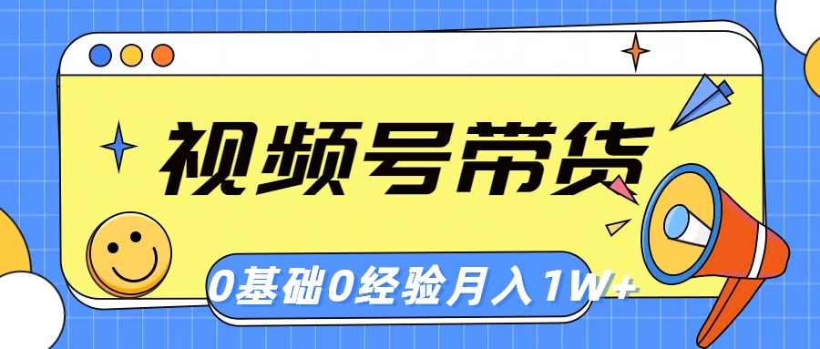 （10723期）视频号轻创业带货，零基础，零经验，月入1w+-财富区