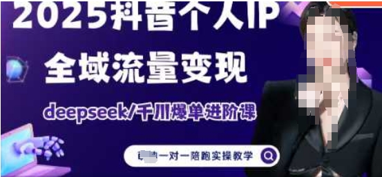2025个人IP短视频带货(进阶版)全域流量变现，deepseek千川爆单进阶课-财富区