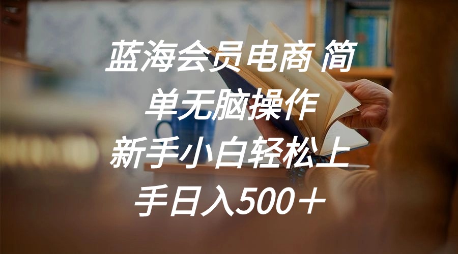（11068期）蓝海会员电商 简单无脑操作 新手小白轻松上手日入500＋-财富区