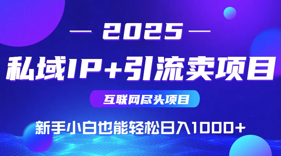 私域IP+卖项目，普通人小白也能轻松实现日入1000+-财富区