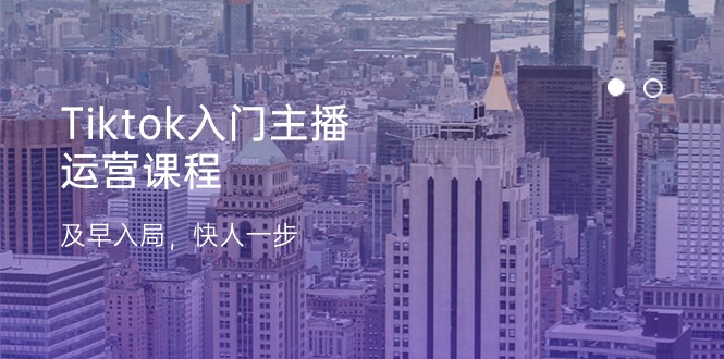 Tiktok入门主播运营课程，及早入局，快人一步（11节）-财富区