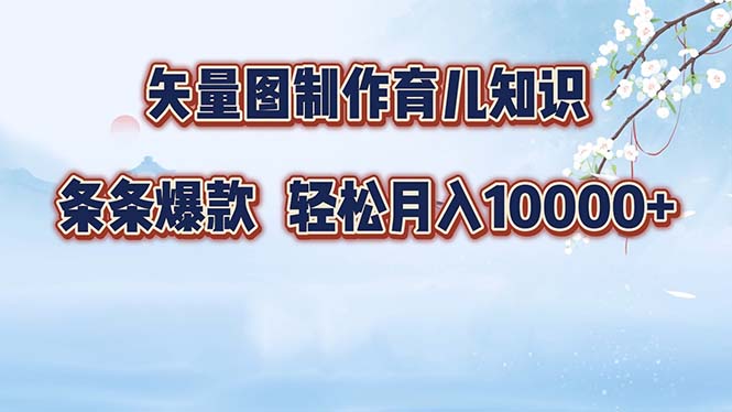 （12902期）矢量图制作育儿知识，条条爆款，月入10000+-财富区