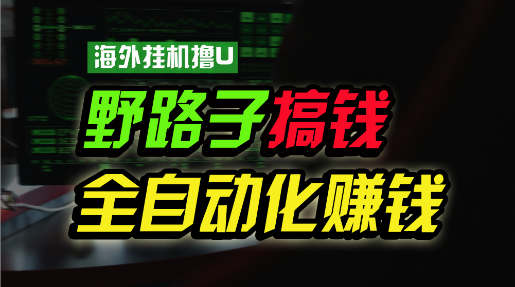 海外挂机撸U新平台，日赚8-15美元，全程无人值守，可批量放大，工作室内部项目！-财富区