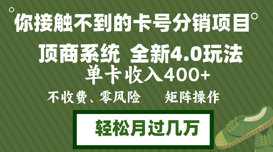 （12917期）年底卡号分销顶商系统4.0玩法，单卡收入400+，0门槛，无脑操作，矩阵操…-财富区