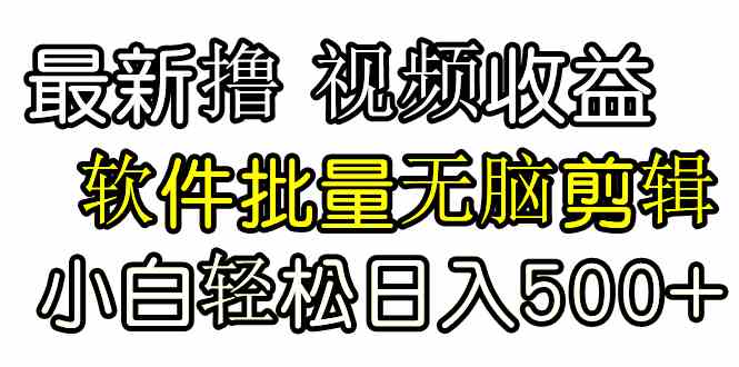 （9569期）发视频撸收益，软件无脑批量剪辑，第一天发第二天就有钱-财富区