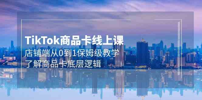 （9843期）Tk商品卡线上课，店铺端从0到1保姆级教学，了解商品卡底层逻辑（20节）-财富区