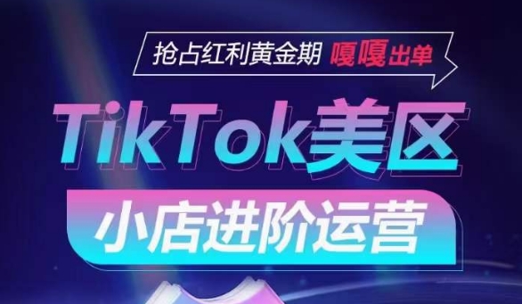 TikTok Shop美区小店进阶运营，抢占红利黄金期 嘎嘎出单-财富区