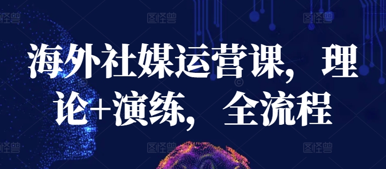 海外社媒运营课，理论+演练，全流程-财富区