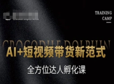 AI+短视频带货新范式，全方位达人孵化课-财富区