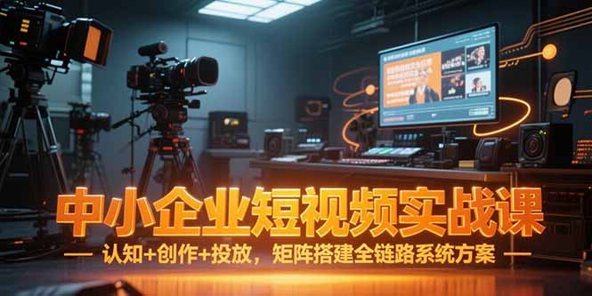 中小企业短视频实战课，认知+创作+投放，矩阵搭建全链路系统方案-财富区
