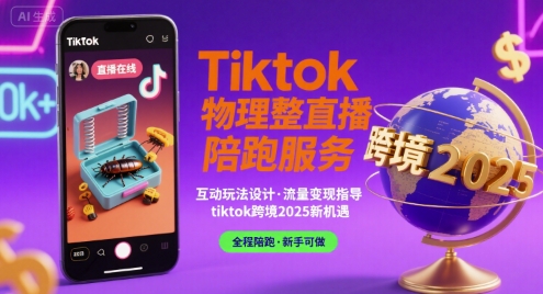 Tiktok物理整蛊直播陪跑服务-tiktok跨境2025-财富区
