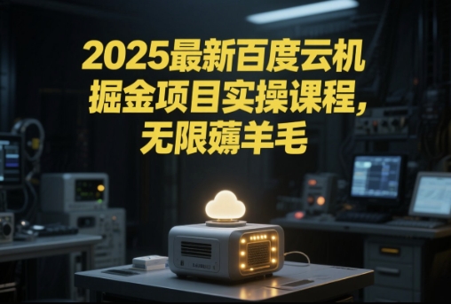 2025最新百度云机掘金项目实操课程单窗口保底5-10元月收益单窗口150+-财富区