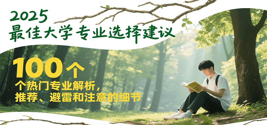 2025最佳大学专业选择建议，100个热门专业解析，推荐、避雷和注意的细节-财富区