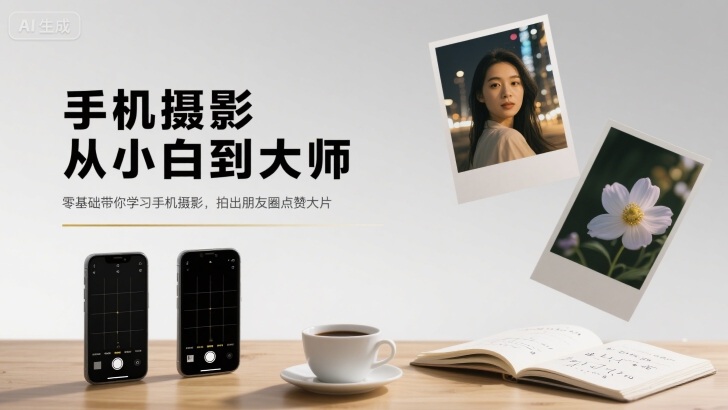 手机摄影从小白到大师，零基础带你学习手机摄影，拍出朋友圈点赞大片-财富区