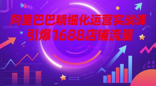 阿里巴巴精细化运营实战课，引爆1688店铺流量-财富区