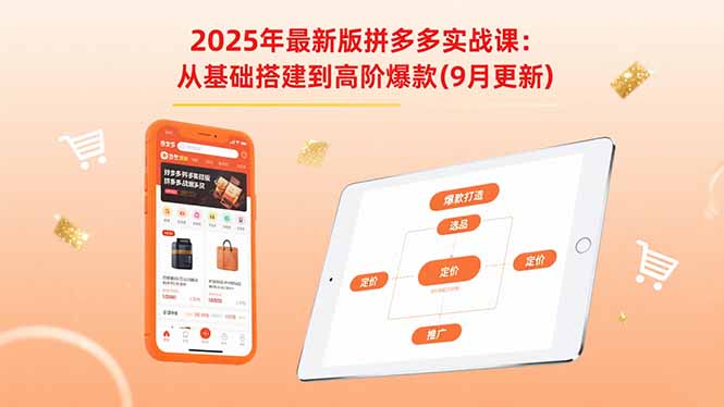 2025年最新版拼多多实战课:从基础搭建到高阶爆款(9月更新)-财富区