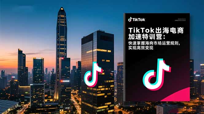 TikTok出海电商加速特训营：快速掌握海外市场运营规则，实现高效变现-财富区