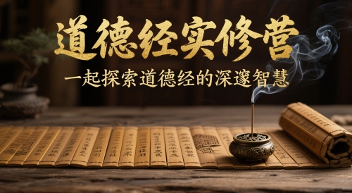 道德经实修营，一起探索道德经的深邃智慧-财富区