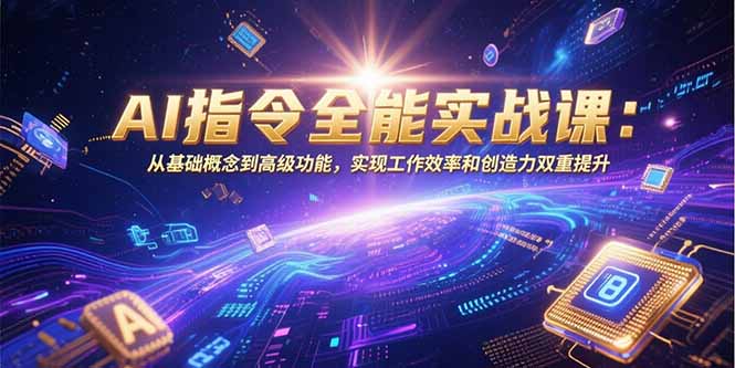 AI指令全能实战课：从基础概念到高级功能，实现工作效率和创造力双重提升-财富区