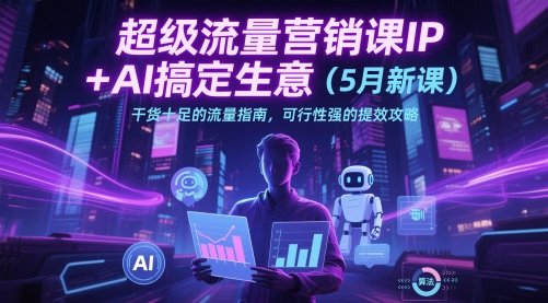 超级流量营销课IP+AI搞定生意（5月新课）干货十足的流量指南，可行性强的提效攻略-财富区