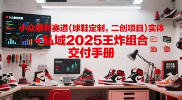 小众暴利赛道(球鞋定制，二创项目)实体+私域2025王炸组合  交付手册-财富区