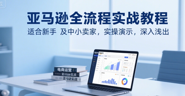 亚马逊全流程实战教程，适合新手及中小卖家，实操演示，深入浅出-财富区