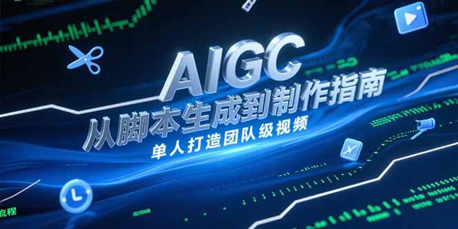 AIGC视频制作指南，从脚本生成到剪辑全流程，单人打造团队级视频-财富区