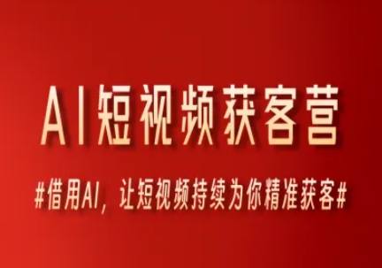 AI短视频获客营，借用AI，让短视频持续为你精准获客-财富区