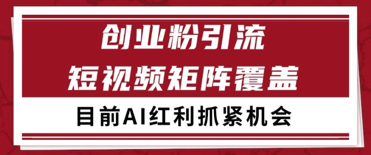 小红书某音创业赛道引流获客 自热矩阵日引200+-财富区