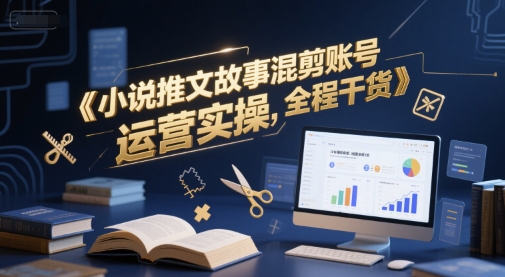 小说推文故事混剪账号运营实操，全程干货-财富区