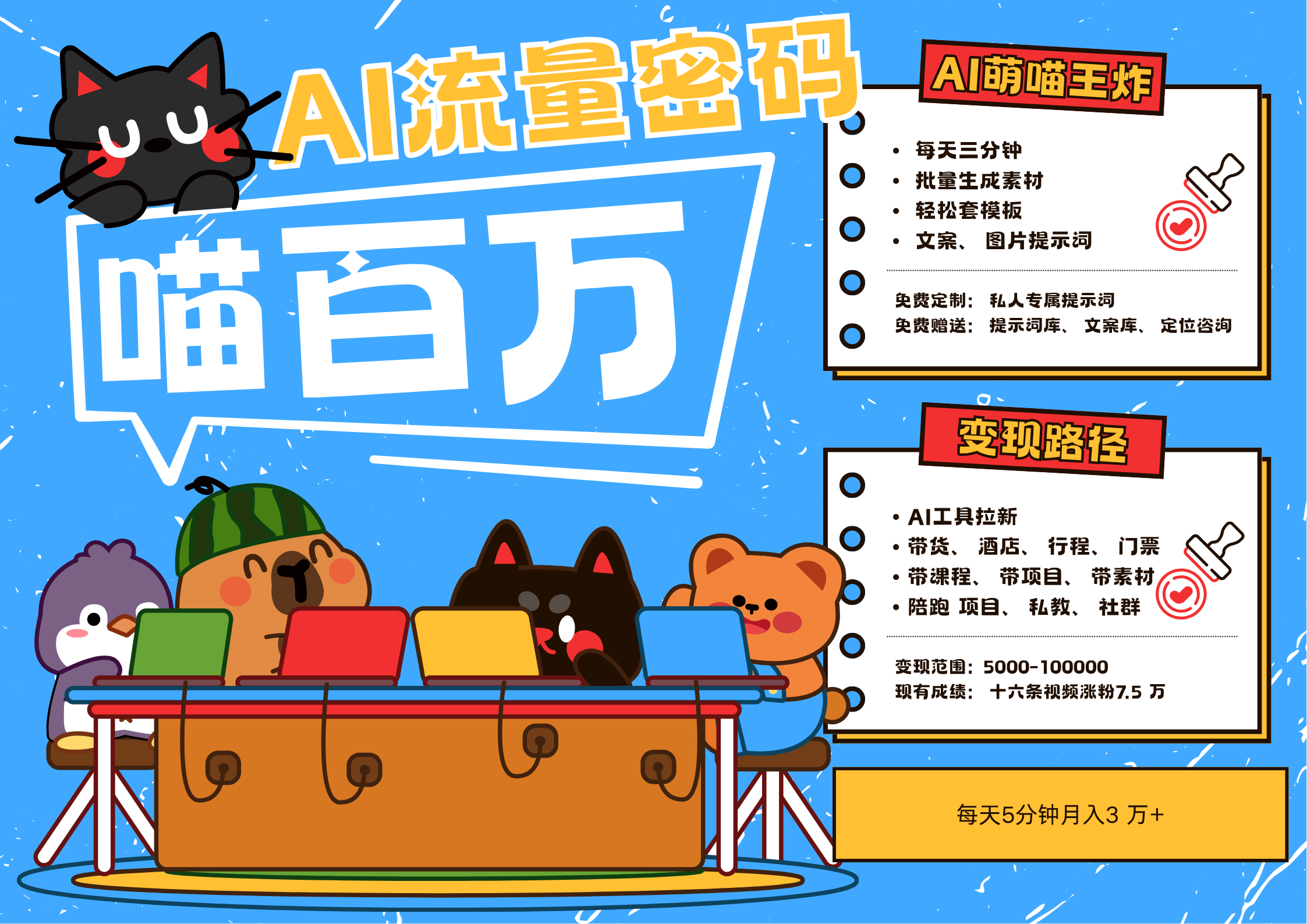 AI+宠物+旅行，2025最火流量密码 轻松用AI宠物做文旅账号，N种变现渠道月入五位数-财富区