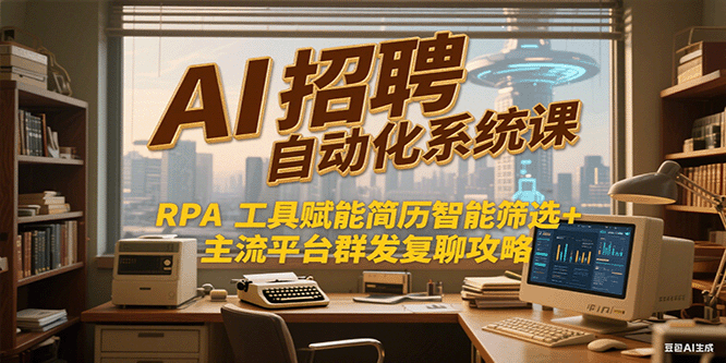 AI招聘自动化系统课，RPA工具赋能简历智能筛选+主流平台群发复聊全攻略-财富区