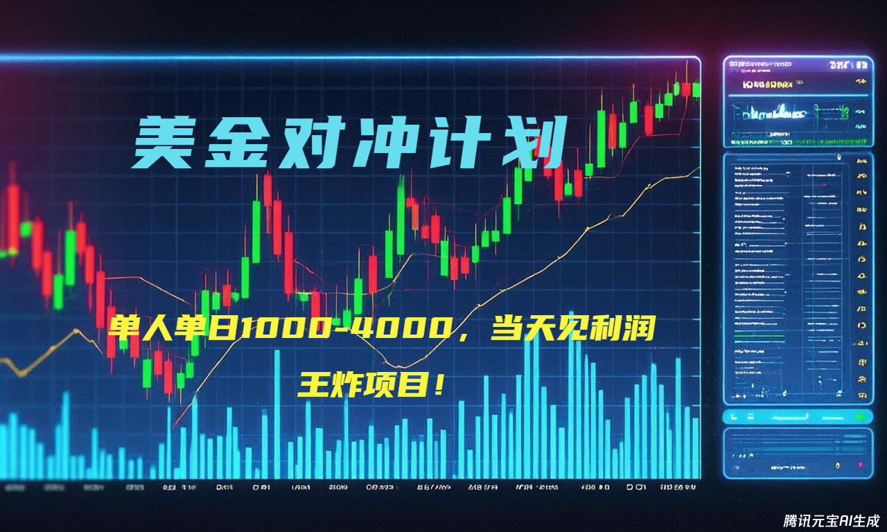 2025年最暴力项目“美金先登计划”最新最强对冲战法，每日实际收益1K-4K-财富区
