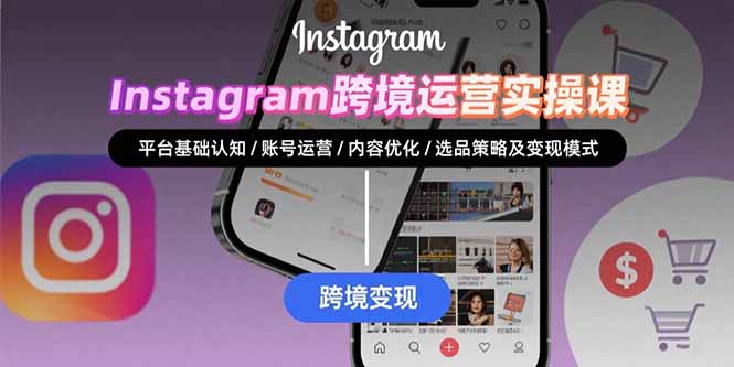 Instagram跨境运营实战：平台认知/账号运营/内容优化/选品策略及变现模式-财富区