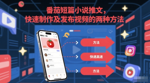 番茄短篇小说推文，快速制作及发布视频的两种方法-财富区