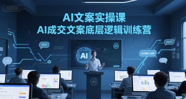 AI文案实操课，AI成交文案底层逻辑训练营-财富区