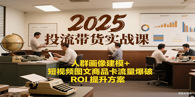 2025投流带货实战课：人群画像建模+短视频图文商品卡流量爆破ROI提升方案-财富区