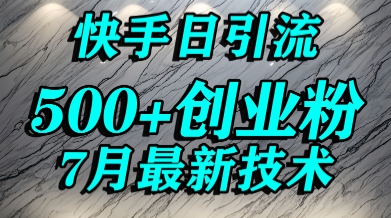 创业粉怎么打？快手精准引流创业粉，宝妈群体日进500+精准流量-财富区