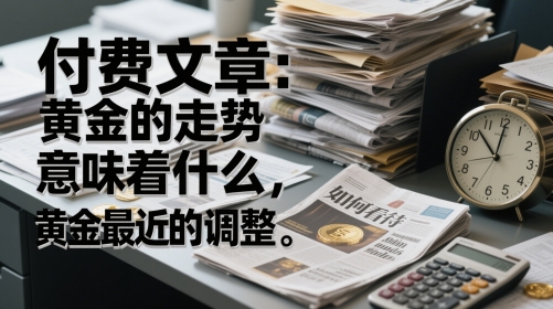 付费文章：黄金的走势意味着什么，如何看待黄金最近的调整-财富区
