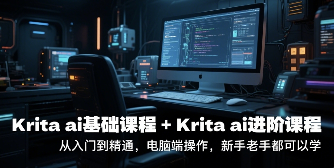 krita ai基础课程+Krita ai进阶课程，从入门到精通，电脑端操作，新手老手都可以学-财富区