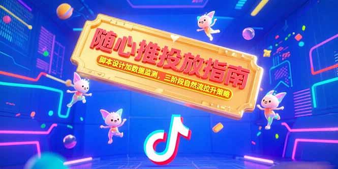 随心推投放指南，脚本设计加数据监测，三阶段自然流拉升策略-财富区