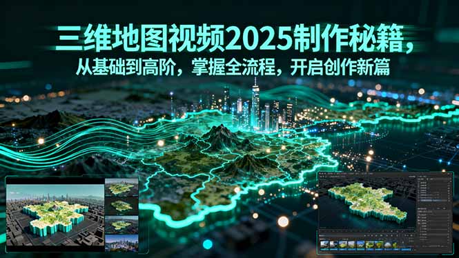 三维地图视频2025制作秘籍，从基础到高阶，掌握全流程，开启创作新篇-财富区
