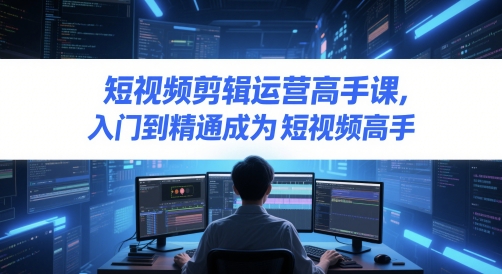 短视频剪辑运营高手课，入门到精通成为短视频高手-财富区